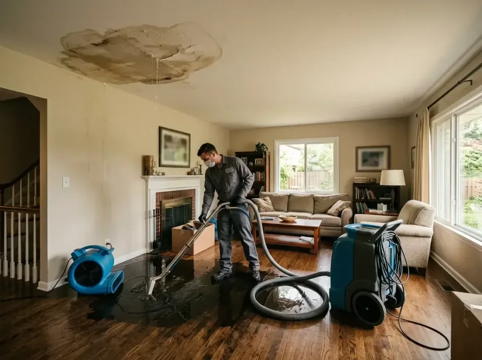 attic-pipe-burst-ceiling-drip-008 — frequently asked questions, Water Damage Restoration & Carpet Care in Green Oaks, IL